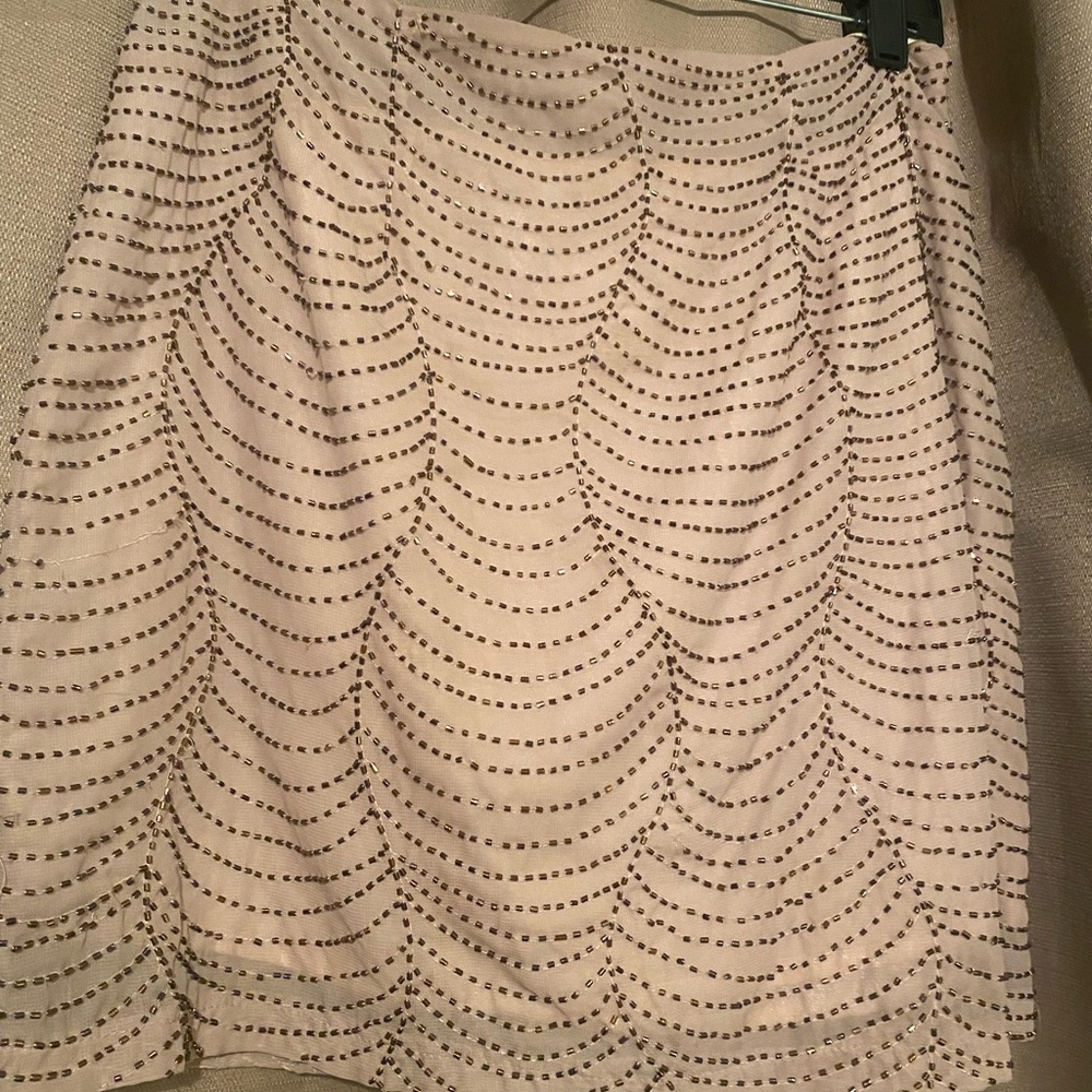 Beaded Sequin  mini skirt